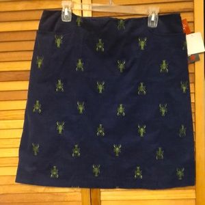 Lilly Pulitzer cotton/spandex corduroy skirt NWT